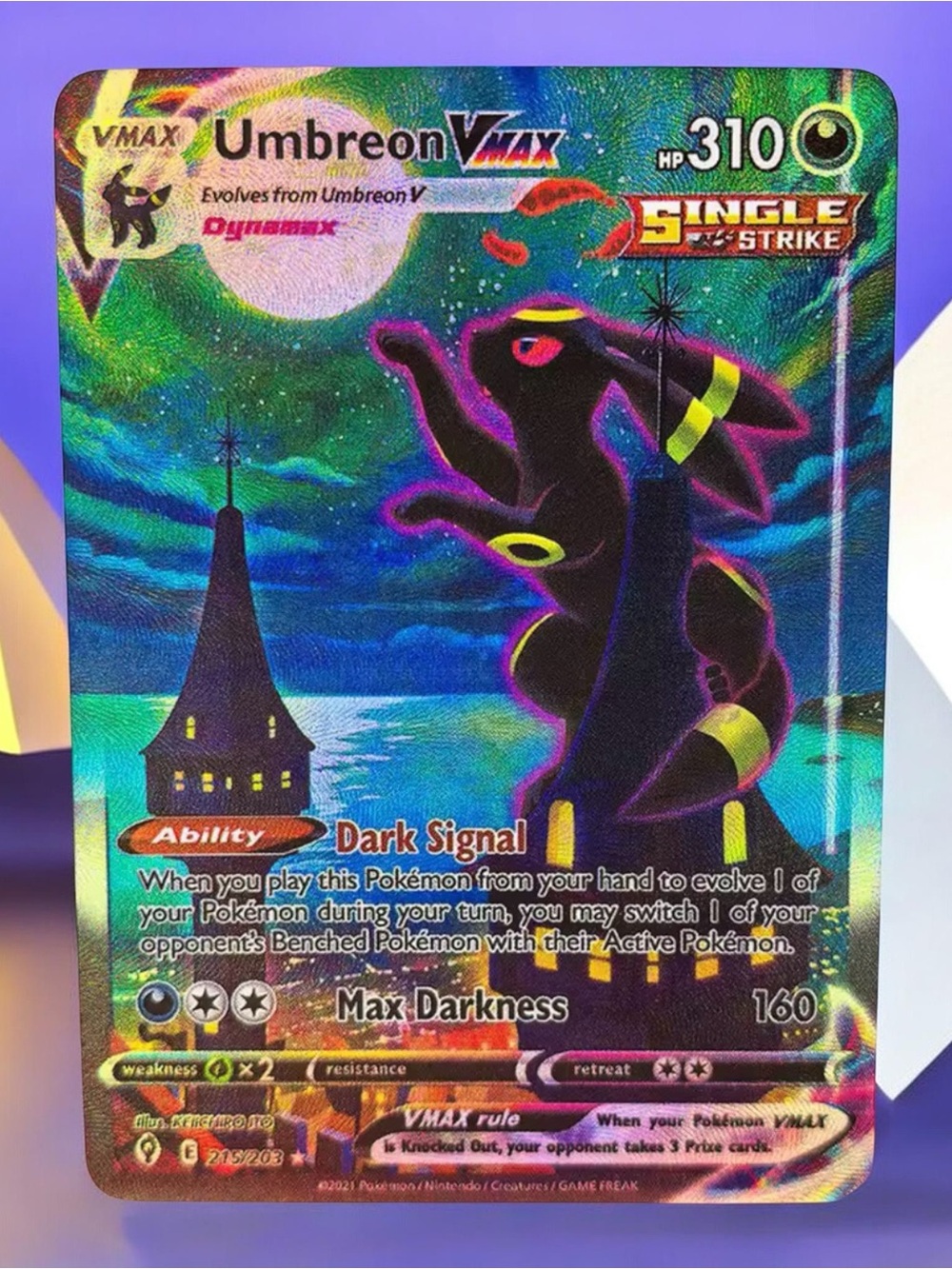 Umbreon Vmax secret rare custom cards